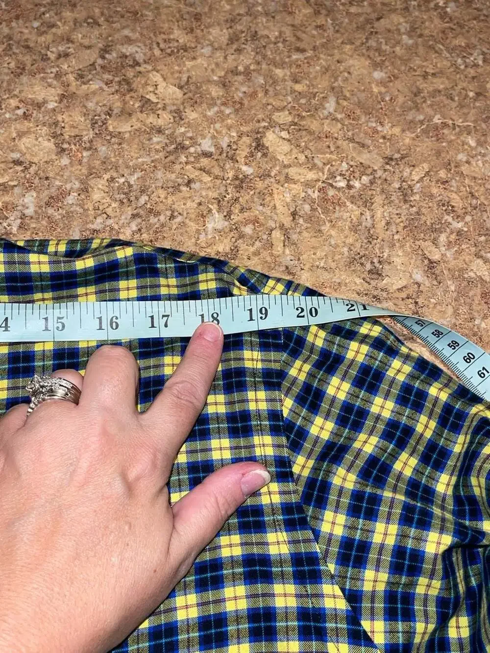 Polo Ralph Lauren Plaid Button Down Shirt Size XL Yellow Blue Long Sleeve